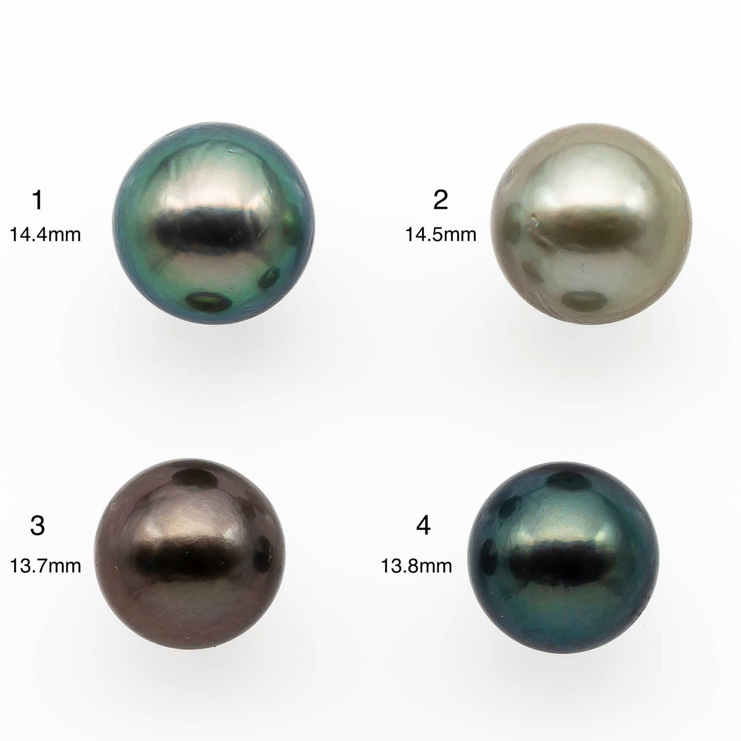 13-15mm High Quality Tahitian Pearl in Natural Color and Very Nice Luster, Single Piece Loose Undrilled for Making Jewelry SKU # 2162TH