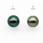 3.5mm Hole 13-14mm AAA Tahitian Pearl Round with High Luster and Natural Color, Loose Single Piece Undrilled, SKU # 2163TH