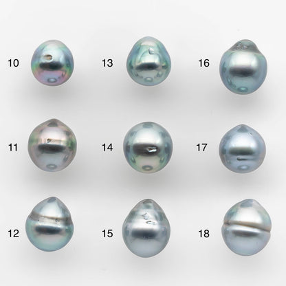 8-9mm Tahitian Pearl Drop with High Luster and Natural Color with Minor Blemishes, Loose Single Piece Undrilled, SKU #2113TH