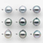 9-10mm High Quality Tahitian Pearl in Silver Blue or Gray Natural Color and Very Nice Luster, Single Piece Loose Undrilled, SKU # 2115TH