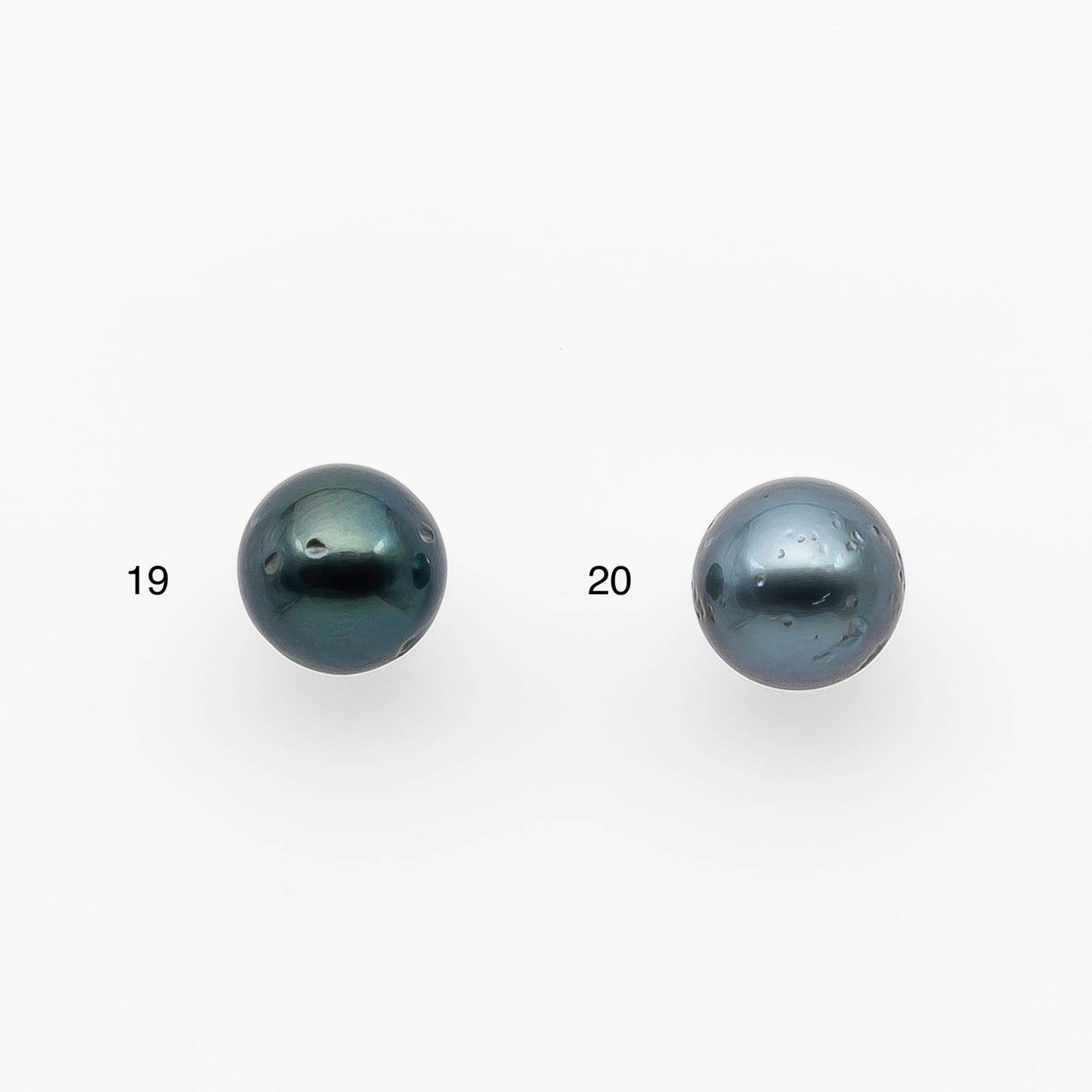 8-9mm Tahitian Pearl Round with High Luster and Natural Color with Blemishes, Loose Single Piece Undrilled, SKU # 2122TH