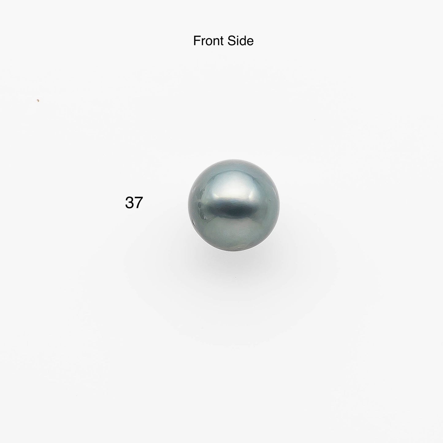 9-10mm Colorful Tahitian Pearl Single Piece Near Round in Natural Color and High Luster with Minor Blemishes, Loose Undrilled, SKU # 2123TH