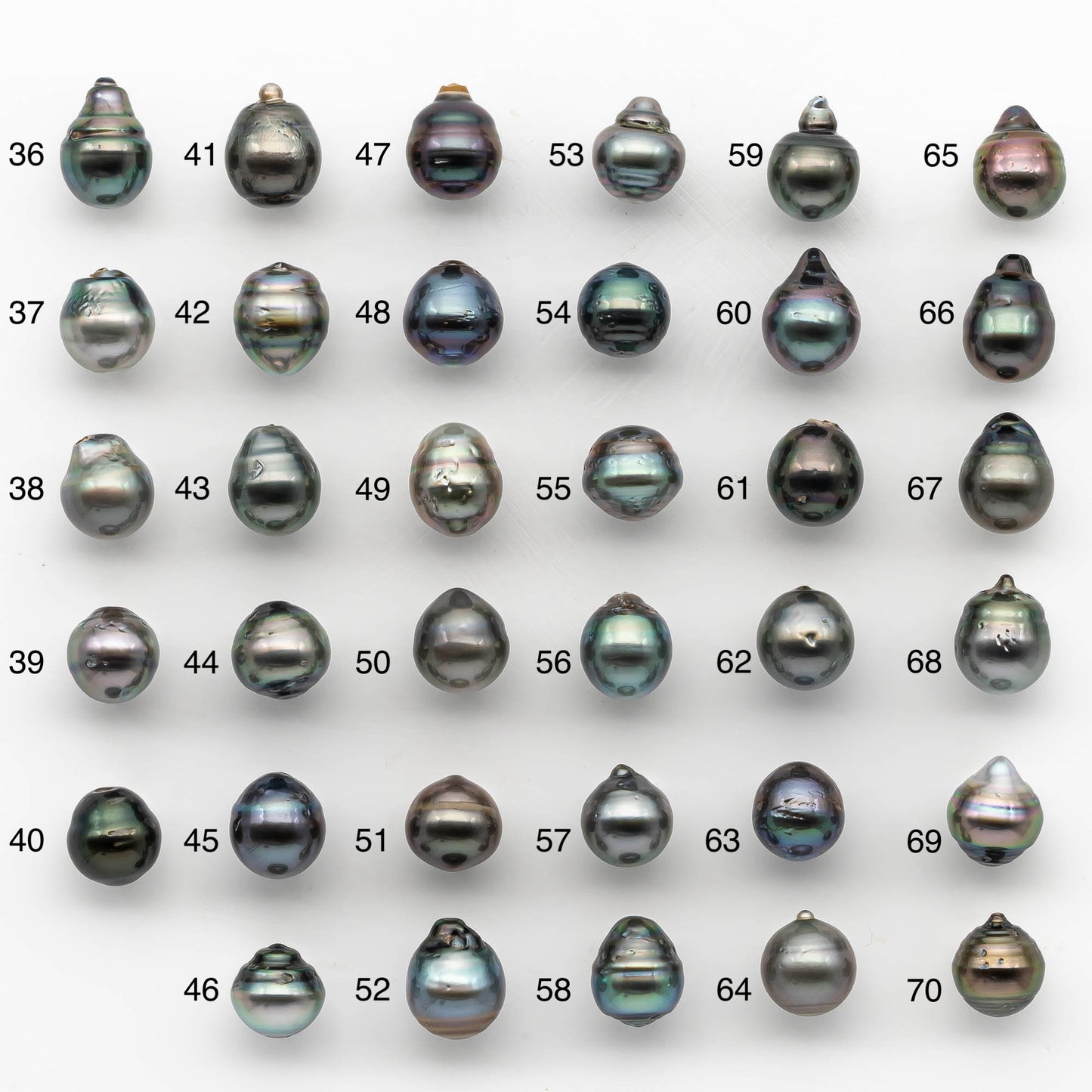 10-11mm Colorful Tahitian Pearl Single Piece Drop in Natural Color and High Luster with Minor Blemishes, Loose Undrilled, SKU # 2166TH