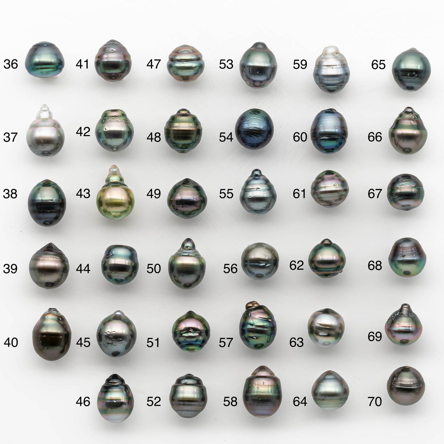 10-11mm Colorful Tahitian Pearl Single Piece Drop in Natural Color and High Luster with Minor Blemishes, Loose Undrilled, SKU # 2167TH