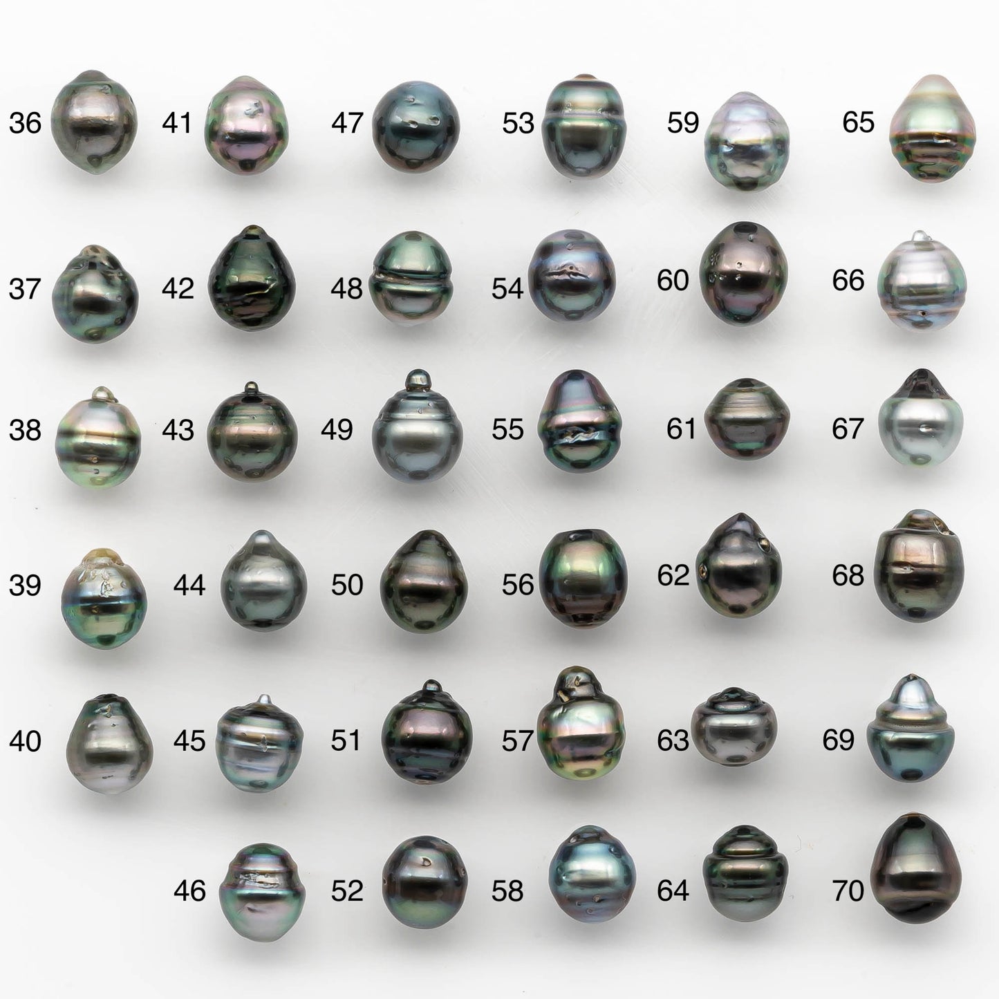 10-11mm Colorful Tahitian Pearl Single Piece Drop in Natural Color and High Luster with Minor Blemishes, Loose Undrilled, SKU # 2168TH