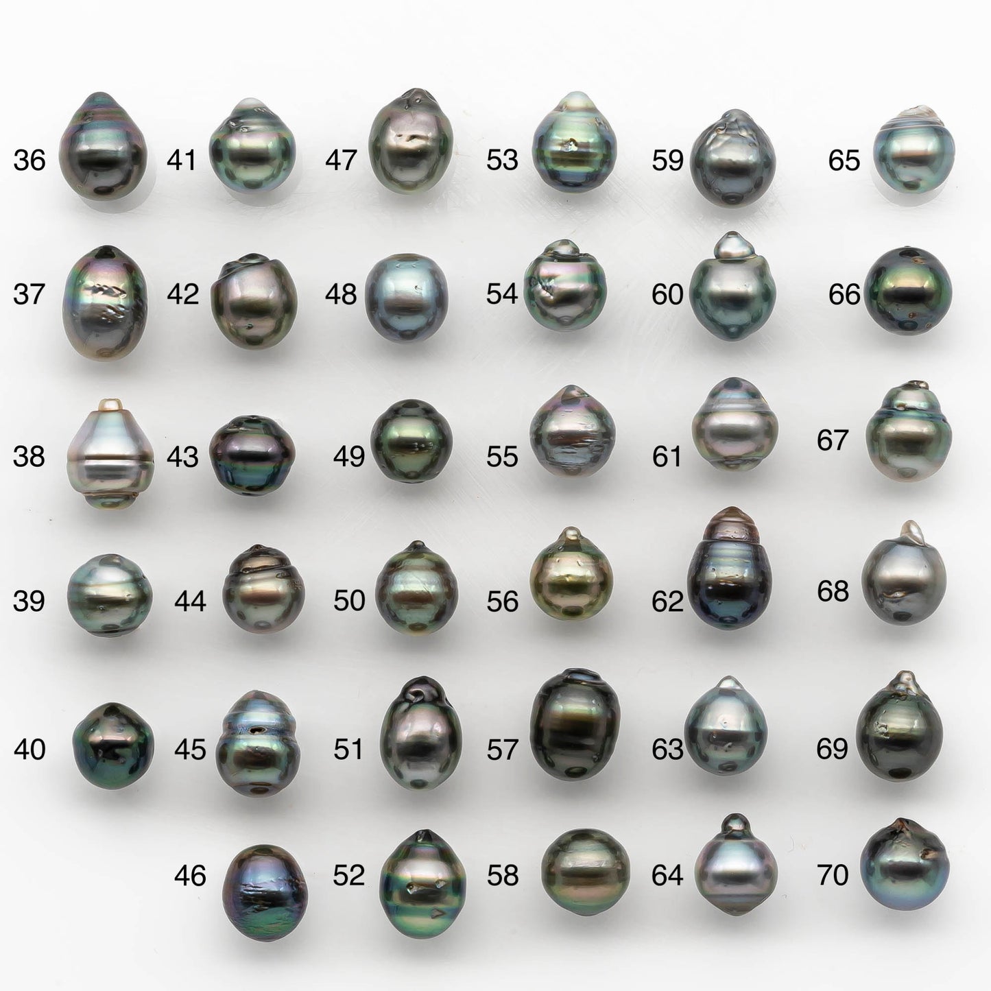 10-11mm Colorful Tahitian Pearl Single Piece Drop in Natural Color and High Luster with Minor Blemishes, Loose Undrilled, SKU # 2169TH