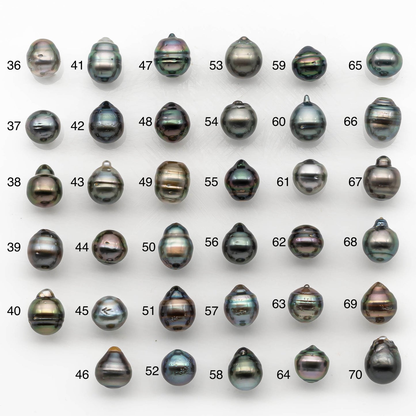 10-11mm Colorful Tahitian Pearl Single Piece Drop in Natural Color and High Luster with Minor Blemishes, Loose Undrilled, SKU # 2170TH