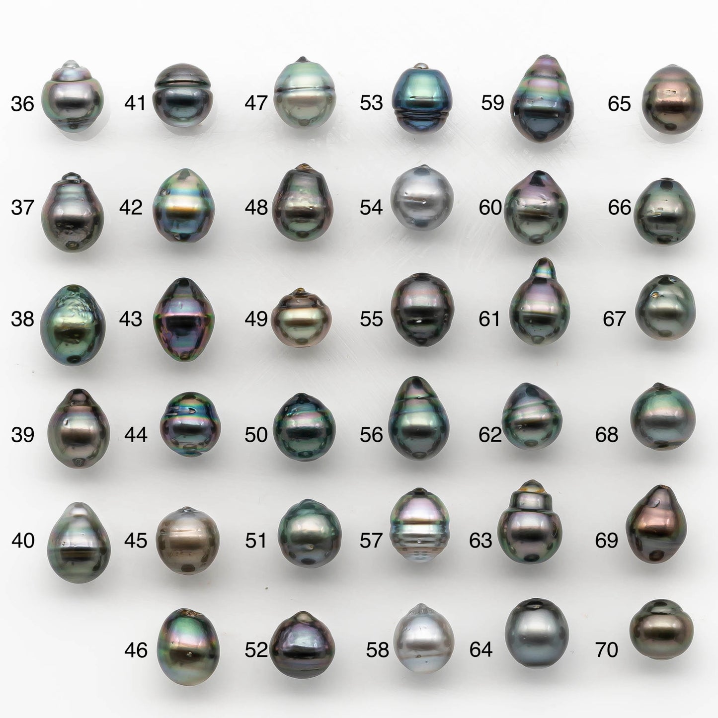 10-11mm Colorful Tahitian Pearl Single Piece Drop in Natural Color and High Luster with Minor Blemishes, Loose Undrilled, SKU # 2171TH