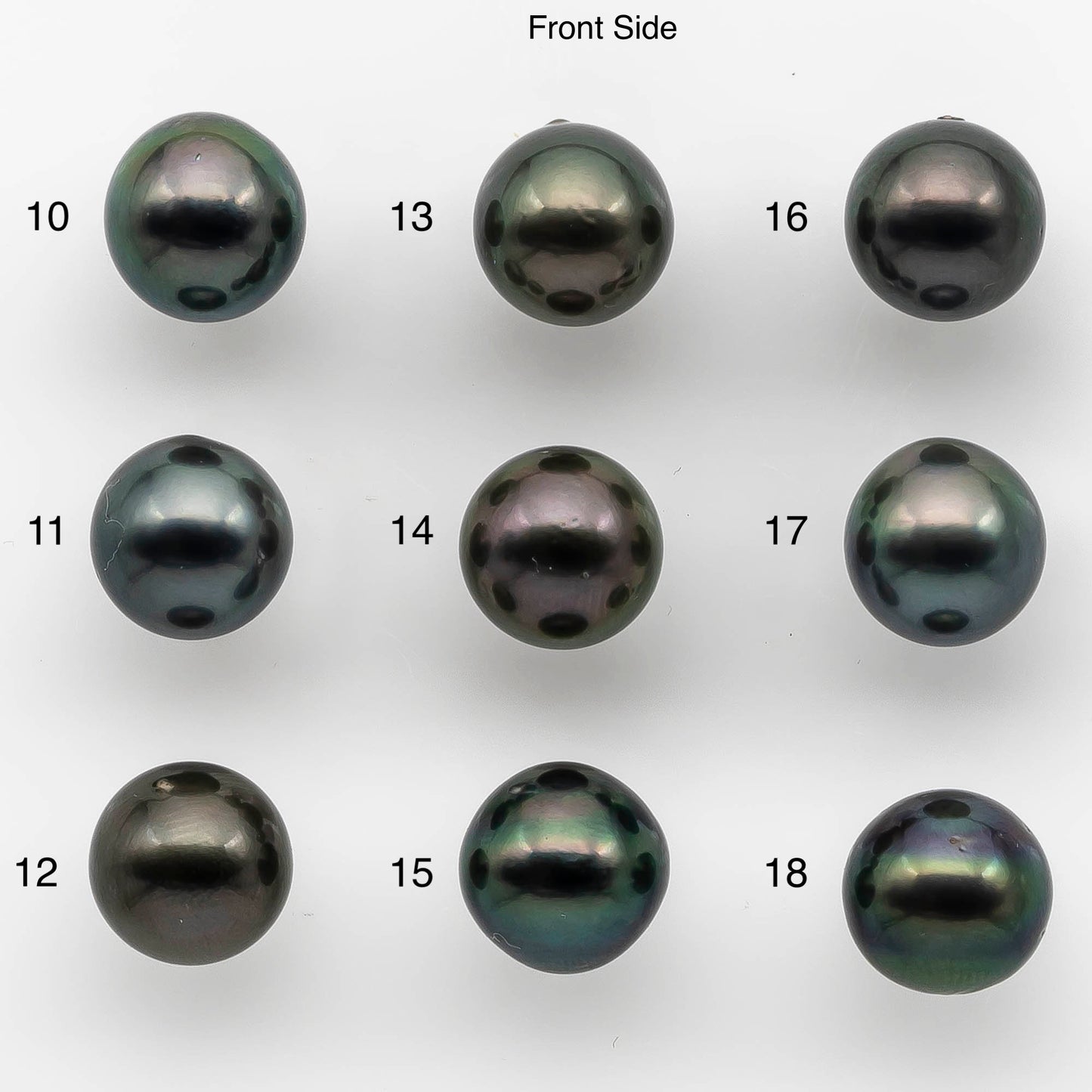 10-11mm Tahitian Pearl Undrilled Loose Single Piece in High Luster and Natural Color with Blemishes, SKU # 2148TH