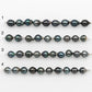 8-9mm Tahitian Pearl in Short Strand with All Natural Color with High Luster for Jewelry Making, SKU# 2182TH