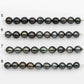 9-10mm Tahitian Pearl in Short Strand with All Natural Color with High Luster for Jewelry Making, SKU# 2185TH