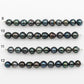 9-10mm Tahitian Pearl in Short Strand with All Natural Color with High Luster for Jewelry Making, SKU# 2186TH