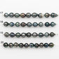 9-10mm Tahitian Pearl in Short Strand with All Natural Color with High Luster for Jewelry Making, SKU# 2186TH