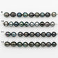 10-11mm Tahitian Pearl in Short Strand with All Natural Color with High Luster for Jewelry Making, SKU# 2189TH