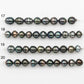 10-11mm Tahitian Pearl in Short Strand with All Natural Color with High Luster for Jewelry Making, SKU# 2190TH