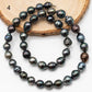 8-9mm Tahitian Pearl in Full Strand with All Natural Color with High Luster for Jewelry Making, SKU# 2193TH