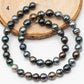 8-9mm Multicolor Drop Tahitian Pearl Bead with High Luster, In Full Strand with Blemishes for Jewelry Making, SKU # 2195TH