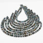 8-9mm Multicolor Drop Tahitian Pearl Bead with High Luster, In Full Strand with Blemishes for Jewelry Making, SKU # 2195TH