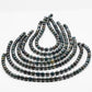 9-10mm Drop Tahitian Pearl in Full Strand with Natural Color and High Luster, For Jewelry Making with Blemishes, SKU # 2198TH