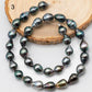 9-10mm Multicolor Drop Tahitian Pearl Bead with High Luster, In Full Strand with Blemishes for Jewelry Making, SKU # 2200TH