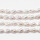 12-16mm Natural Color Baroque Pearl in White-Color Freshwater Pearl Beads with Nice Luster, Full Strand, SKU# 2206BA