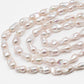 12-16mm Natural Color Baroque Pearl in White-Color Freshwater Pearl Beads with Nice Luster, Full Strand, SKU# 2206BA