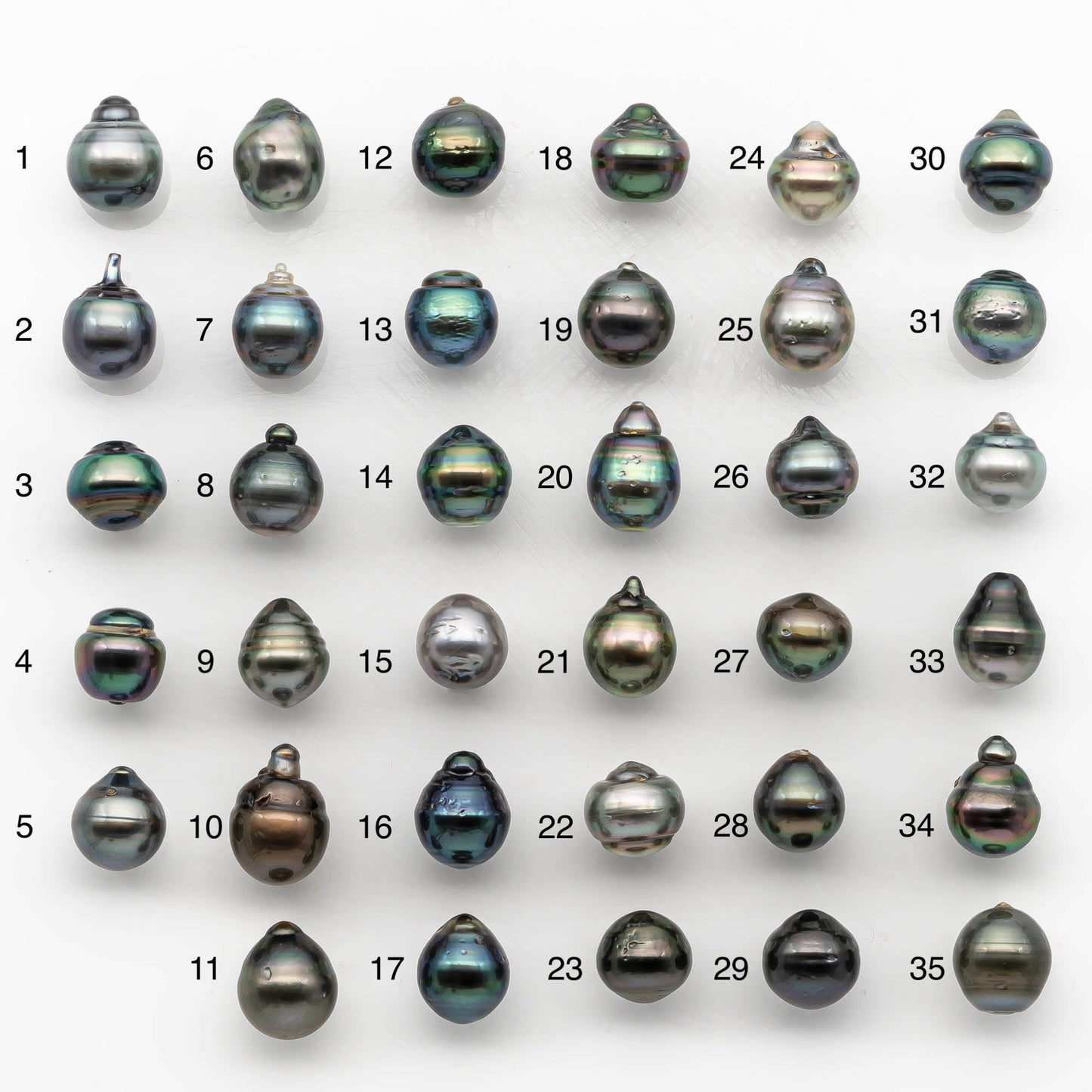 10-11mm Colorful Tahitian Pearl Single Piece Drop in Natural Color and High Luster with Minor Blemishes, Loose Undrilled, SKU # 2168TH