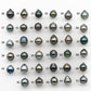 10-11mm Colorful Tahitian Pearl Single Piece Drop in Natural Color and High Luster with Minor Blemishes, Loose Undrilled, SKU # 2173TH