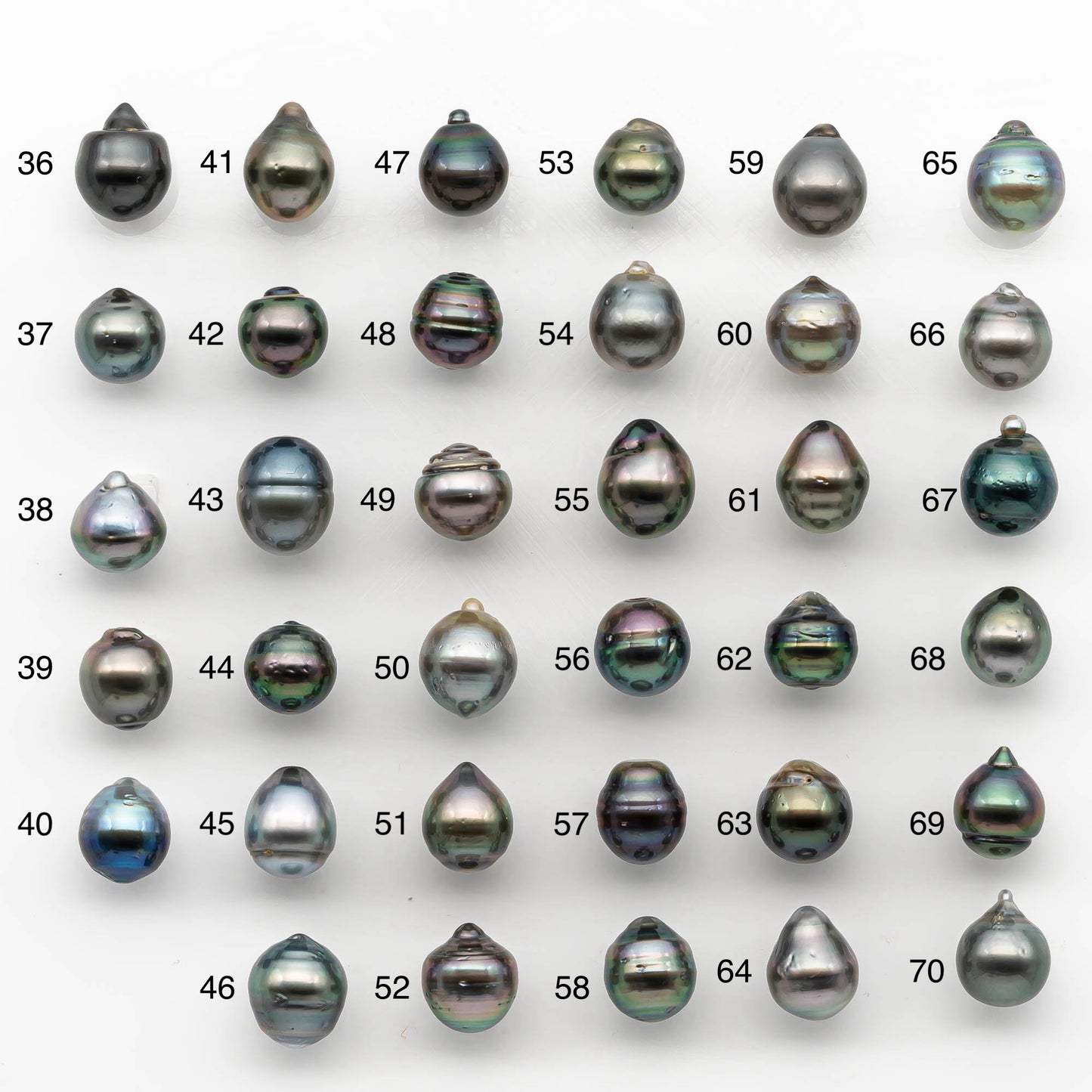 10-11mm Colorful Tahitian Pearl Single Piece Drop in Natural Color and High Luster with Minor Blemishes, Loose Undrilled, SKU # 2173TH