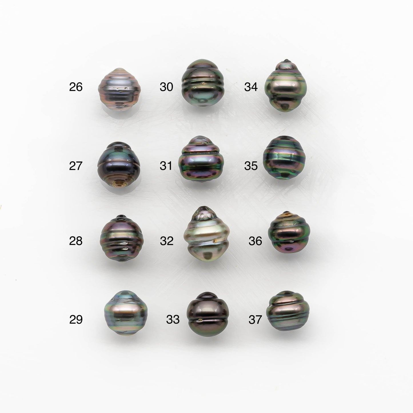 10-11mm Colorful Tahitian Pearl Single Piece Drop in Natural Color and High Luster with Minor Blemishes, Loose Undrilled, SKU # 2175TH