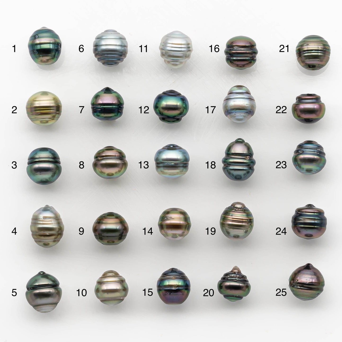 10-11mm Colorful Tahitian Pearl Single Piece Drop in Natural Color and High Luster with Minor Blemishes, Loose Undrilled, SKU # 2175TH