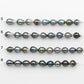 8-9mm Tahitian Pearl in Short Strand with All Natural Color with High Luster for Jewelry Making, SKU# 2178TH