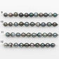 8-9mm Tahitian Pearl in Short Strand with All Natural Color with High Luster for Jewelry Making, SKU# 2178TH