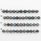 8-9mm Tahitian Pearl in Short Strand with All Natural Color with High Luster for Jewelry Making, SKU# 2179TH