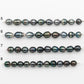 8-9mm Tahitian Pearl in Short Strand with All Natural Color with High Luster for Jewelry Making, SKU# 2181TH