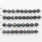 9-10mm Tahitian Pearl in Short Strand with All Natural Color with High Luster for Jewelry Making, SKU# 2183TH