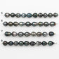 9-10mm Tahitian Pearl in Short Strand with All Natural Color with High Luster for Jewelry Making, SKU#2188TH