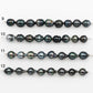 9-10mm Tahitian Pearl in Short Strand with All Natural Color with High Luster for Jewelry Making, SKU#2188TH