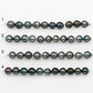 9-10mm Tahitian Pearl in Short Strand with All Natural Color with High Luster for Jewelry Making, SKU#2188TH