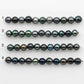 2mm Hole 9-10mm Tahitian Pearls  in Short Strand with All Natural Color with High Luster for Jewelry Making, SKU# 2229TH