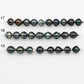 10-11mm Tahitian Pearl in Short Strand with All Natural Color with High Luster for Jewelry Making, SKU# 2191TH