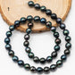 8-9mm Tahitian Pearl in Full Strand with All Natural Color with High Luster for Jewelry Making, SKU# 2194TH