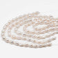 12-14mm Natural Color Baroque Pearl in White-Color Freshwater Pearl Beads, Small Size with Nice Luster, Full Strand, SKU# 2207BA