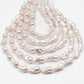 12-16mm Natural Color Baroque Pearl in White-Color Freshwater Pearl Beads with Nice Luster, Full Strand,  SKU# 2208BA