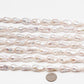 12-16mm Natural Color Baroque Pearl in White-Color Freshwater Pearl Beads with Nice Luster, Full Strand,  SKU# 2208BA