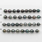 9-10mm Tahitian Pearl in Short Strand with All Natural Color with High Luster for Jewelry Making, SKU# 2244TH