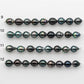 9-10mm Tahitian Pearl in Short Strand with All Natural Color with High Luster for Jewelry Making, SKU# 2244TH