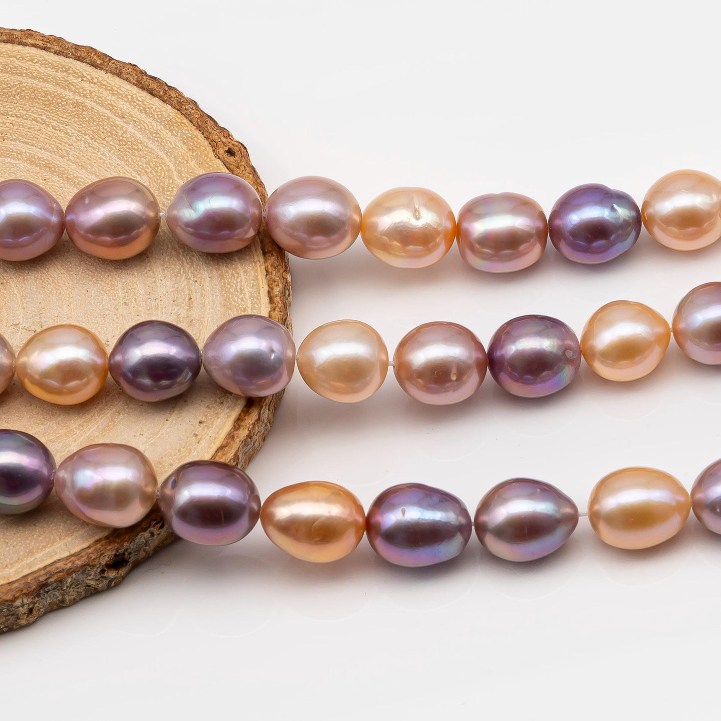 10-12mm Edison Pearl Strand with Amazing High Luster and All Natural Colors, SKU # 2493ED