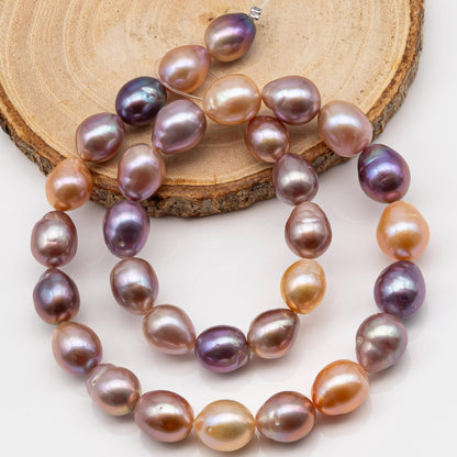 10-12mm Edison Pearl Strand with Amazing High Luster and All Natural Colors, SKU # 2493ED