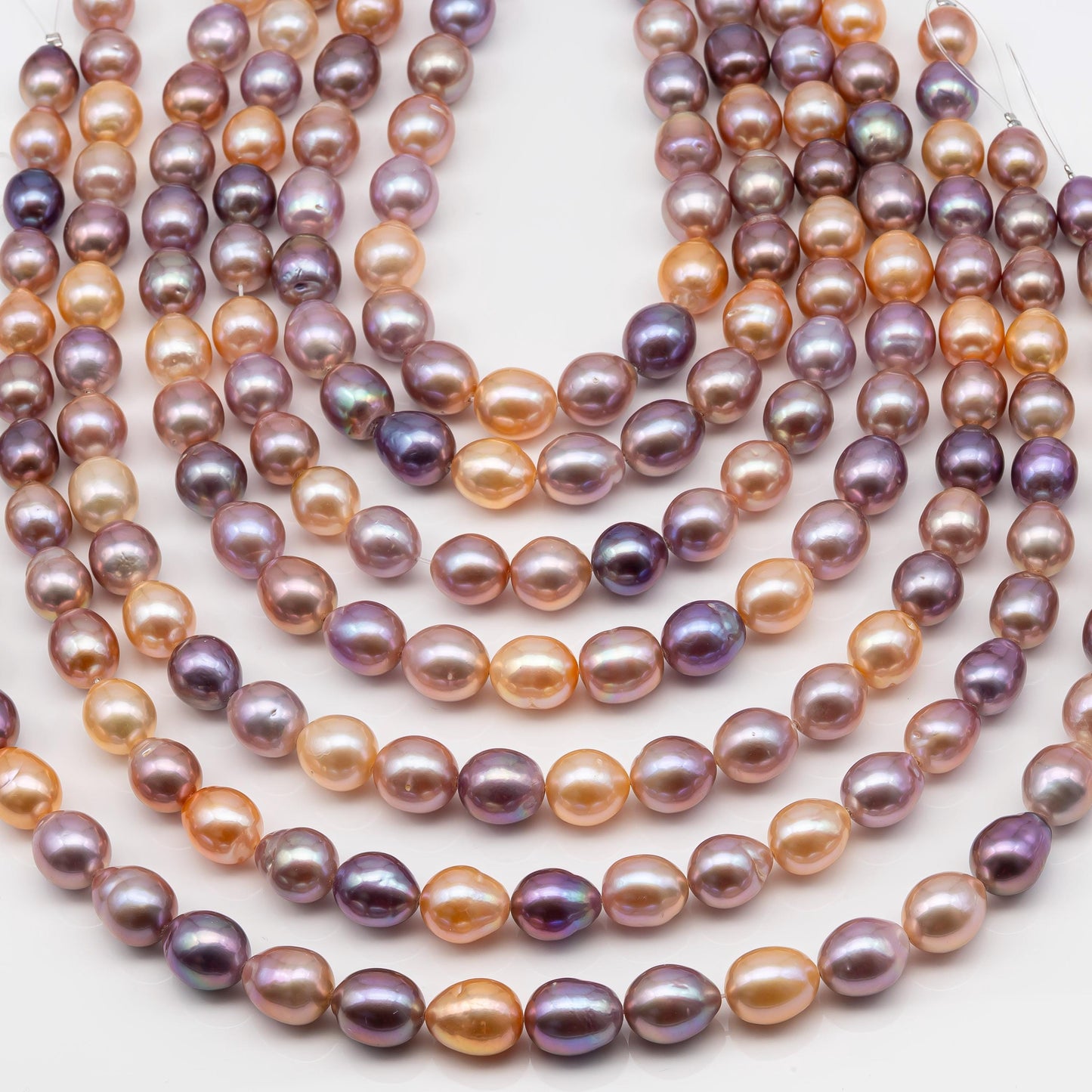 10-12mm Edison Pearl Strand with Amazing High Luster and All Natural Colors, SKU # 2493ED